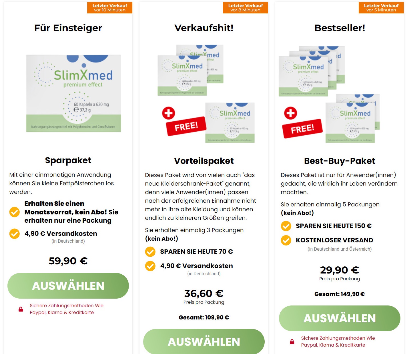 SlimXmed Premium Effect - Stiftung Warentest, Erfahrungen, Test, Preis und Kaufen!
